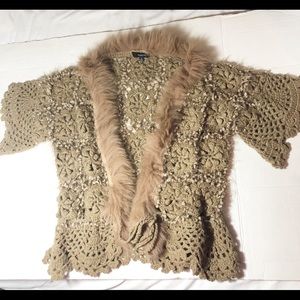 Kaktus crochet open ties in front women’s  sz M